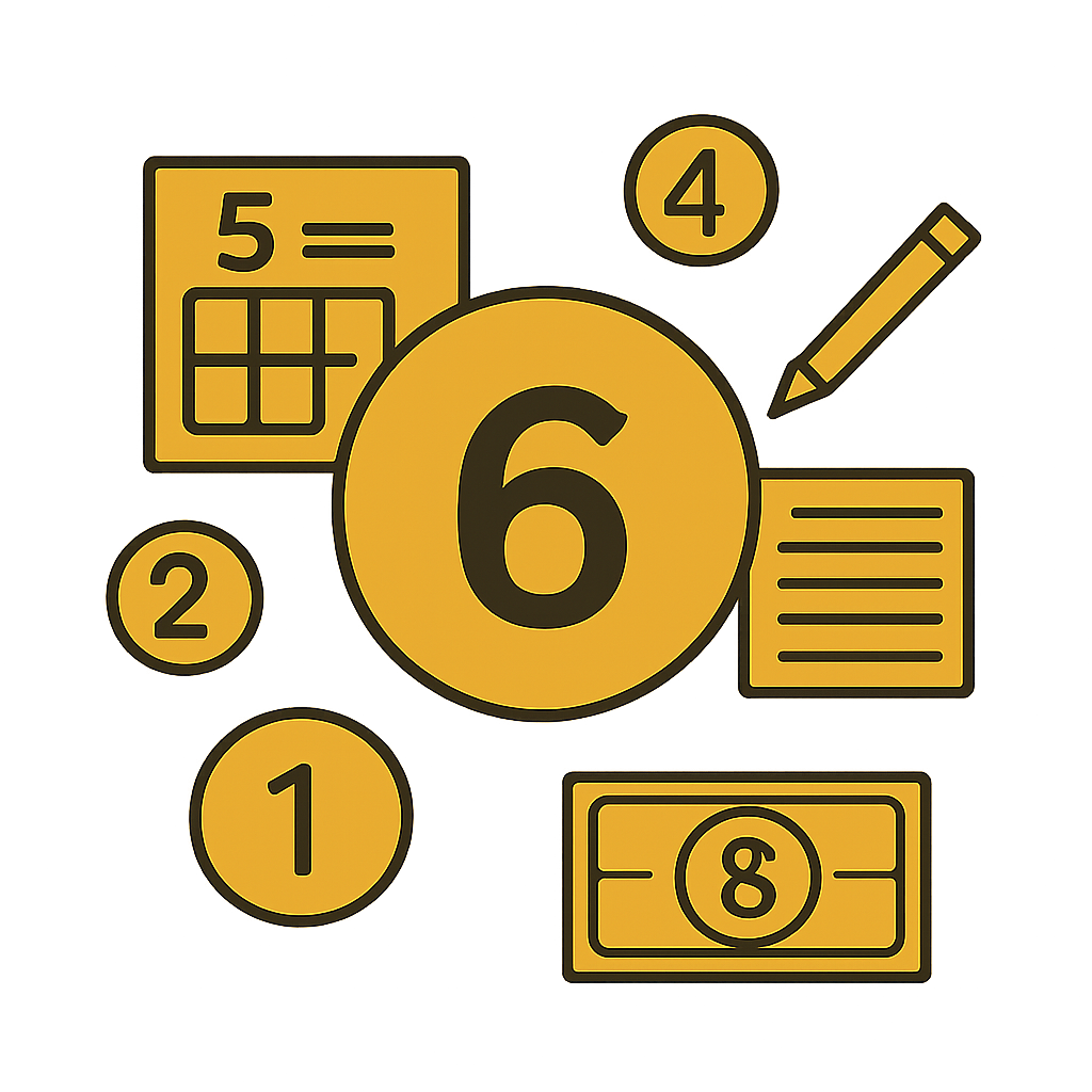 Diagram explaining the safety features of the 6 Club Lottery on iOS.