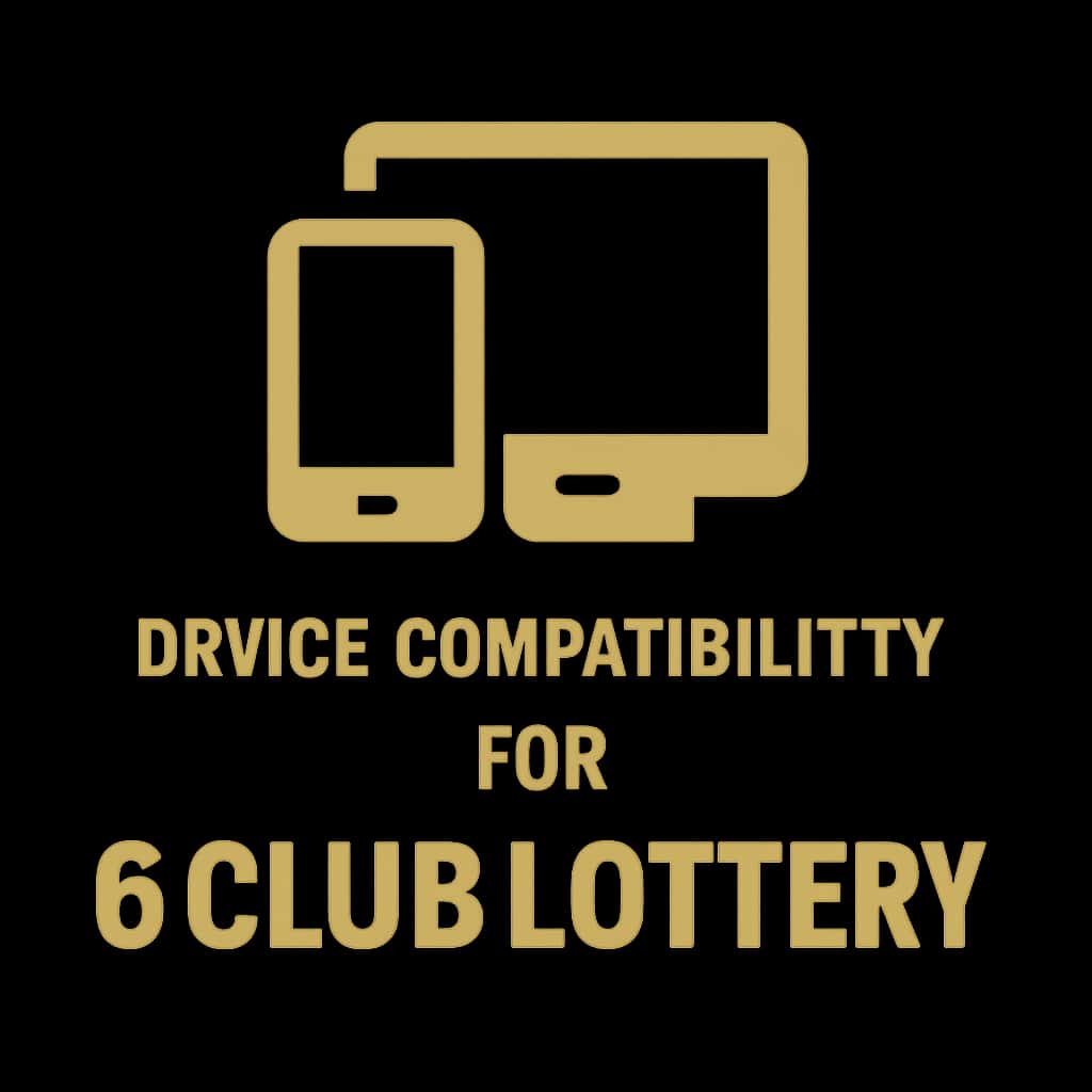 Icon representing device compatibility for 6 Club Lottery.