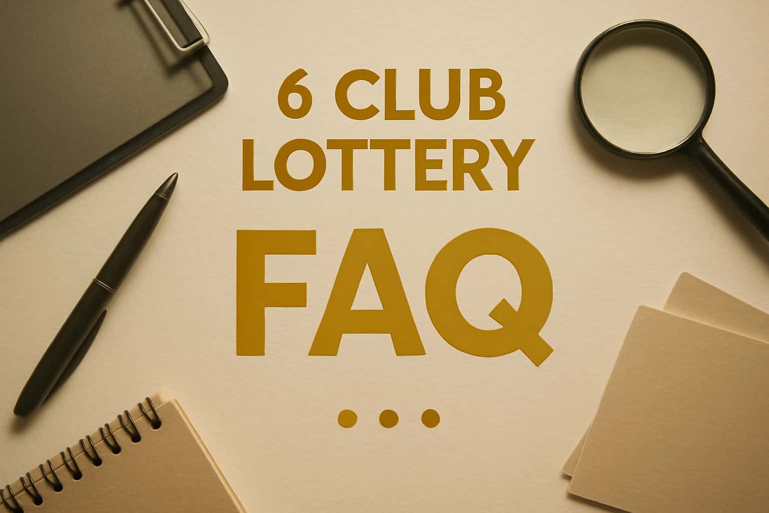 Informational scene about 6 Club Lottery FAQ