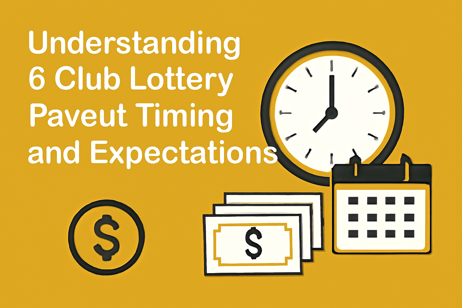 An informational graphic showcasing the 6 Club Lottery resources, highlighting features and support options.