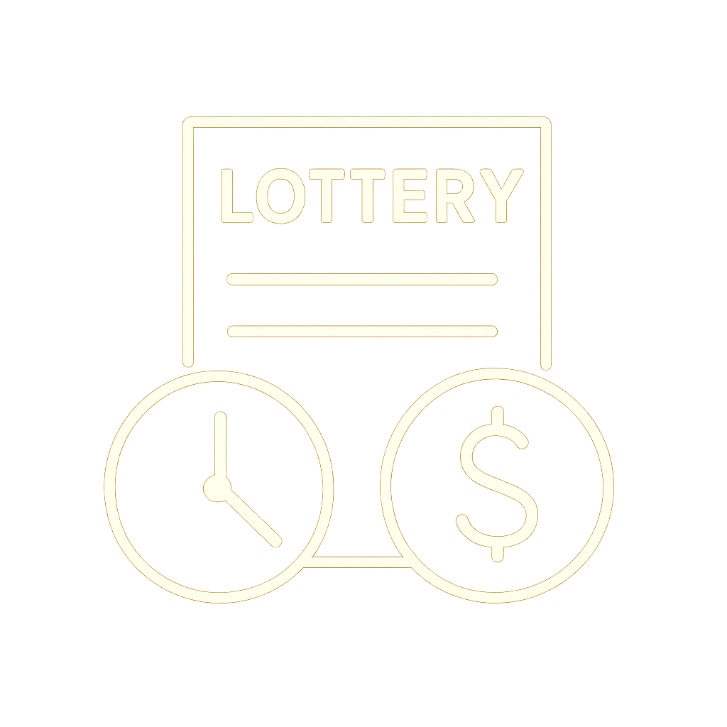 An icon representing 6 Club Lottery resources, designed in a professional manner.