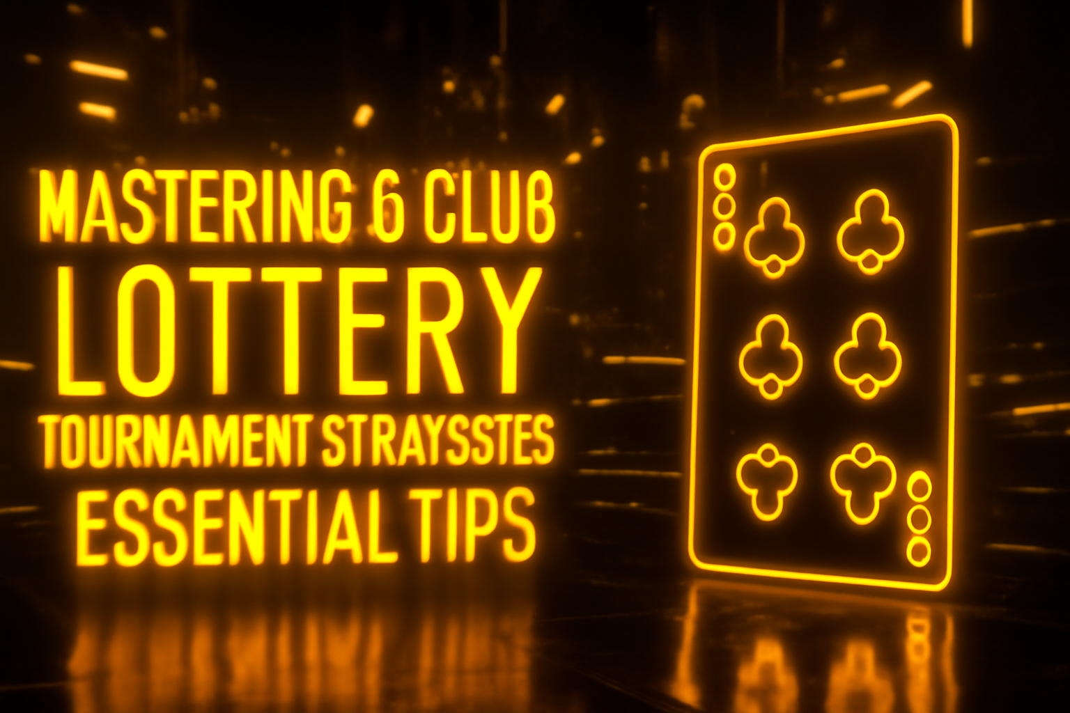 An informational scene illustrating the 6 Club Lottery login process.