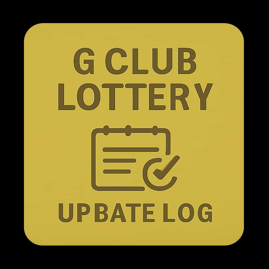 A clean badge illustrating the 6 Club Lottery Update Log for informational guidance.