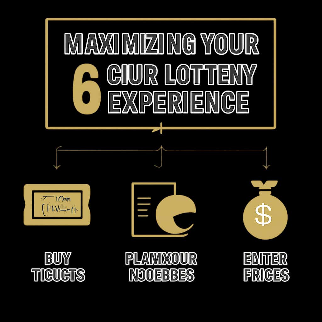 An educational diagram focusing on maximizing the 6 Club Lottery experience.