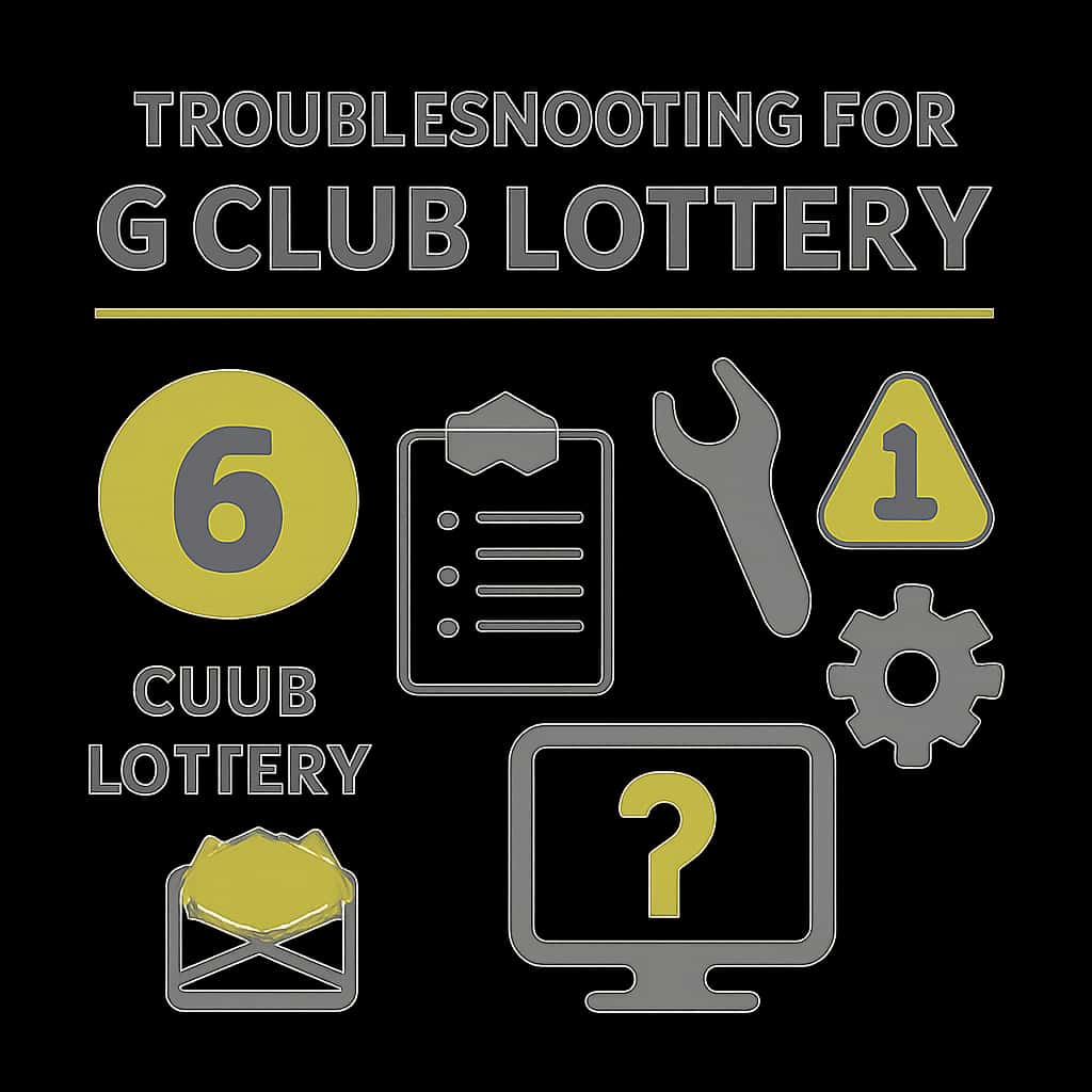 An educational illustration related to Troubleshooting for 6 Club Lottery.