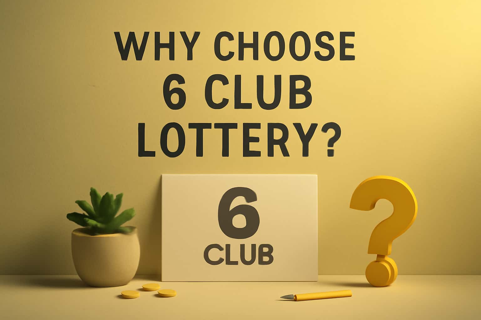 An informative scene highlighting the 6 Club Lottery platform with engaging visual elements.